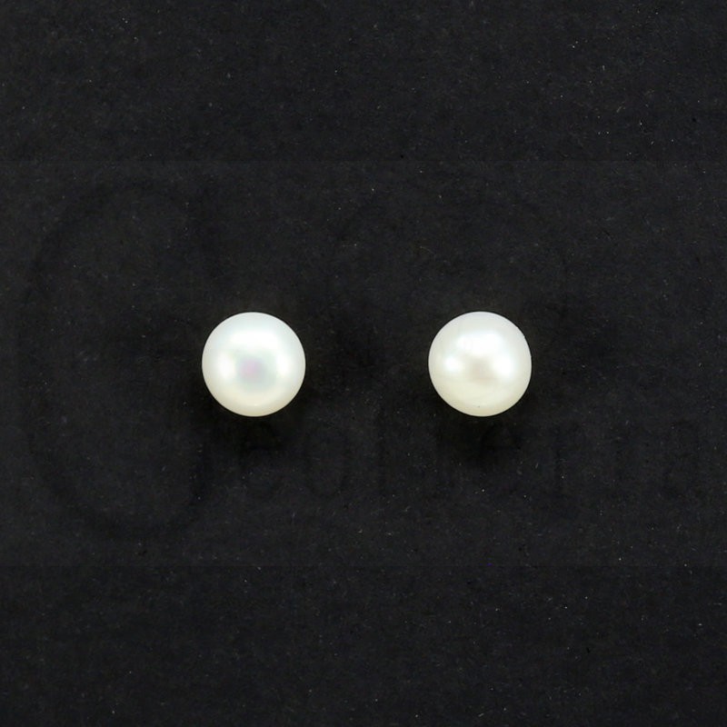 pendientes perla 6mm