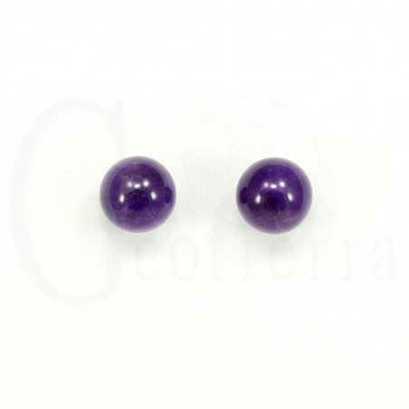 pendientes amatista 10mm