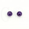 pendientes amatista 10mm