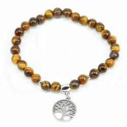 pulsera arbol vida ojo tigre