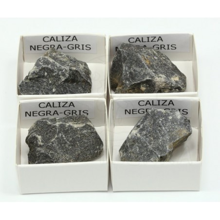 roca caliza negra gris