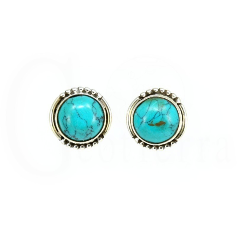 pendientes turquesa plata