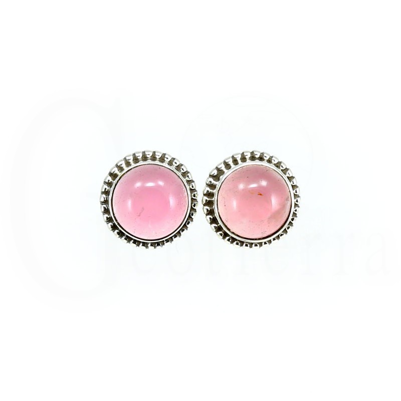 pendientes cuarzo rosa