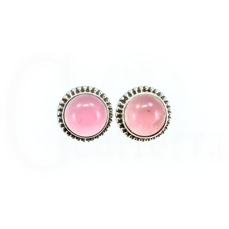 pendientes cuarzo rosa