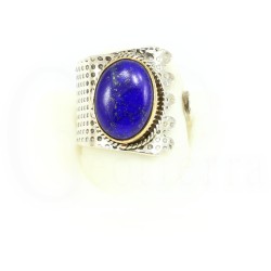 anillo lapislazuli plata