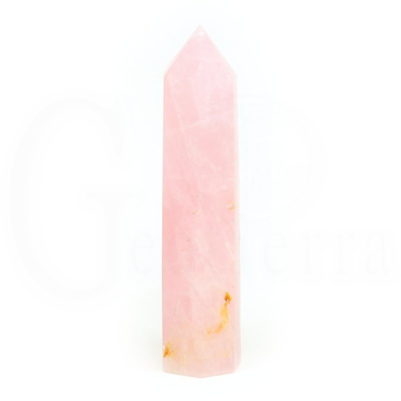 punta cuarzo rosa