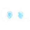 pendientes larimar plata