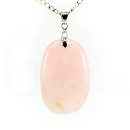 colgante cuarzo rosa