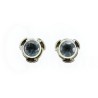 pendientes topacio azul plata