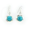 pendientes turquesa plata