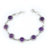 pulsera amatista plata