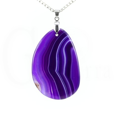 colgante agata morada