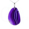 colgante agata morada