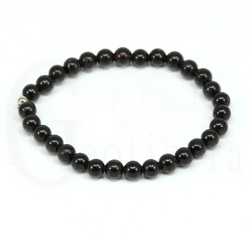 pulsera turmalina negra 6 mm