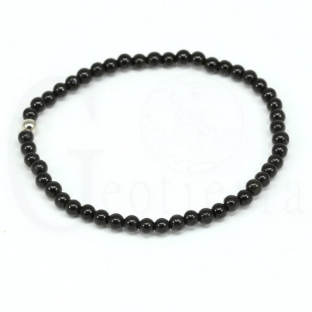 pulsera turmalina negra 4 mm