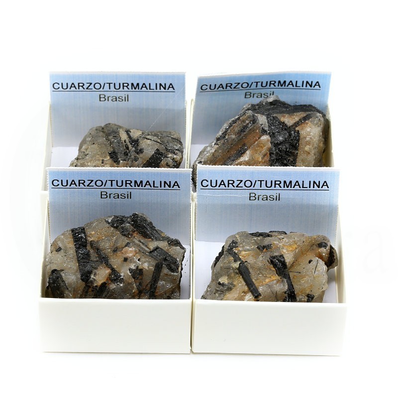 mineral cuarzo turmalina