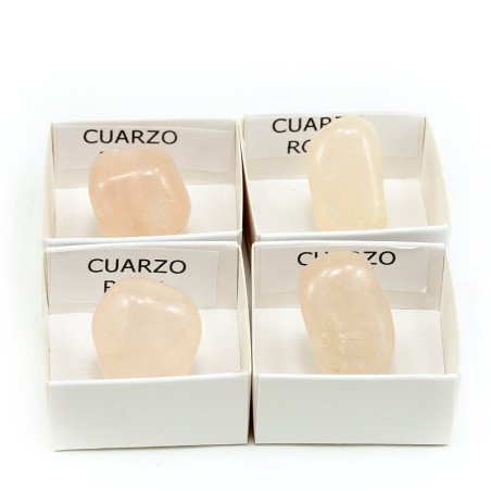 mineral cuarzo rosa pulido