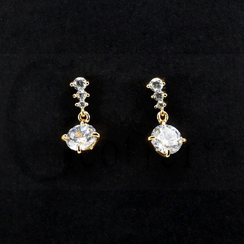 pendientes zirconita